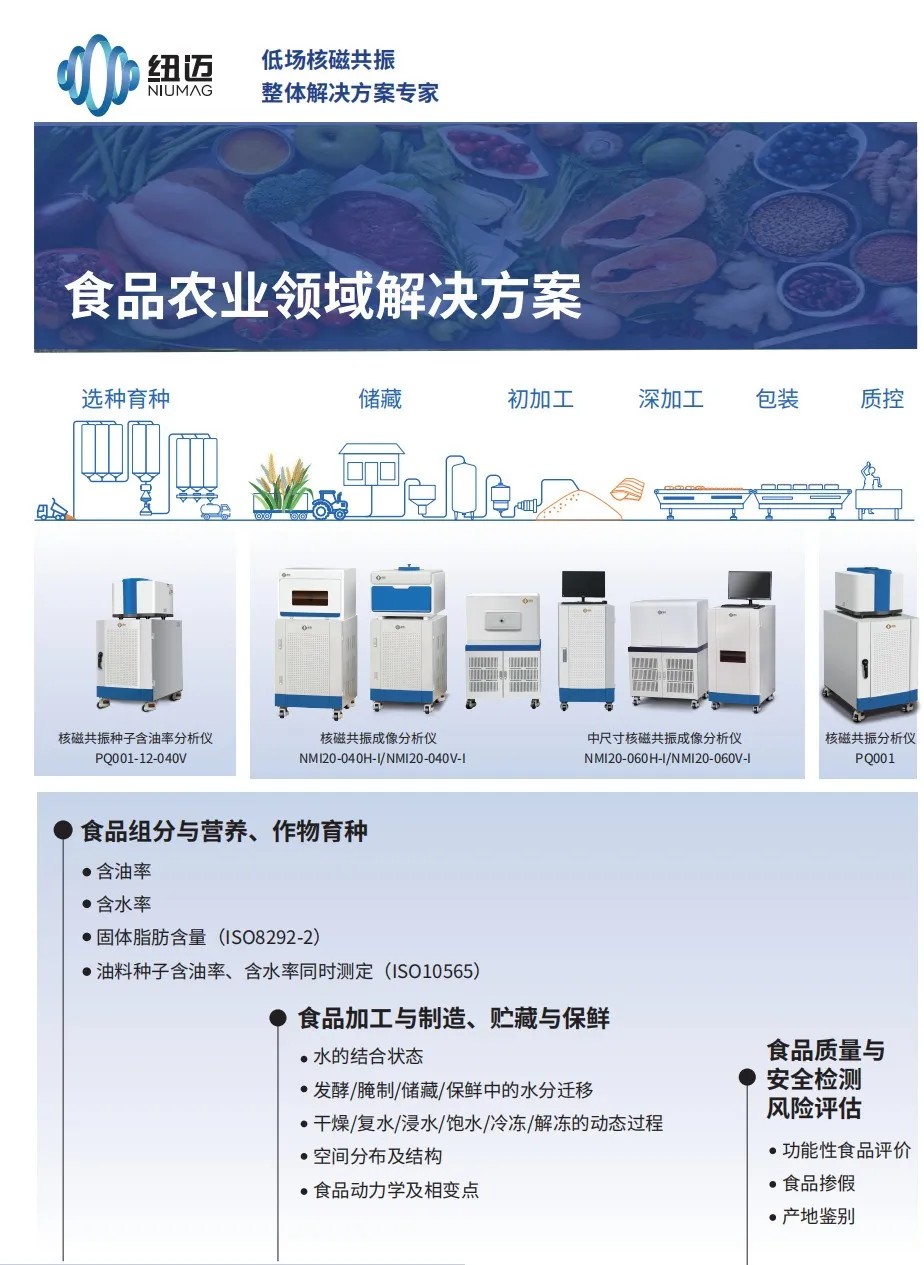 農業(yè)強國規(guī)劃下，紐邁低場核磁技術如何實現(xiàn) “種子到餐桌” 全周期賦能？